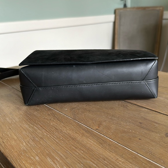 Janessa Leone Joan suede full grain leather Black crossbody bag w/Marant dustbag - Picture 8 of 16